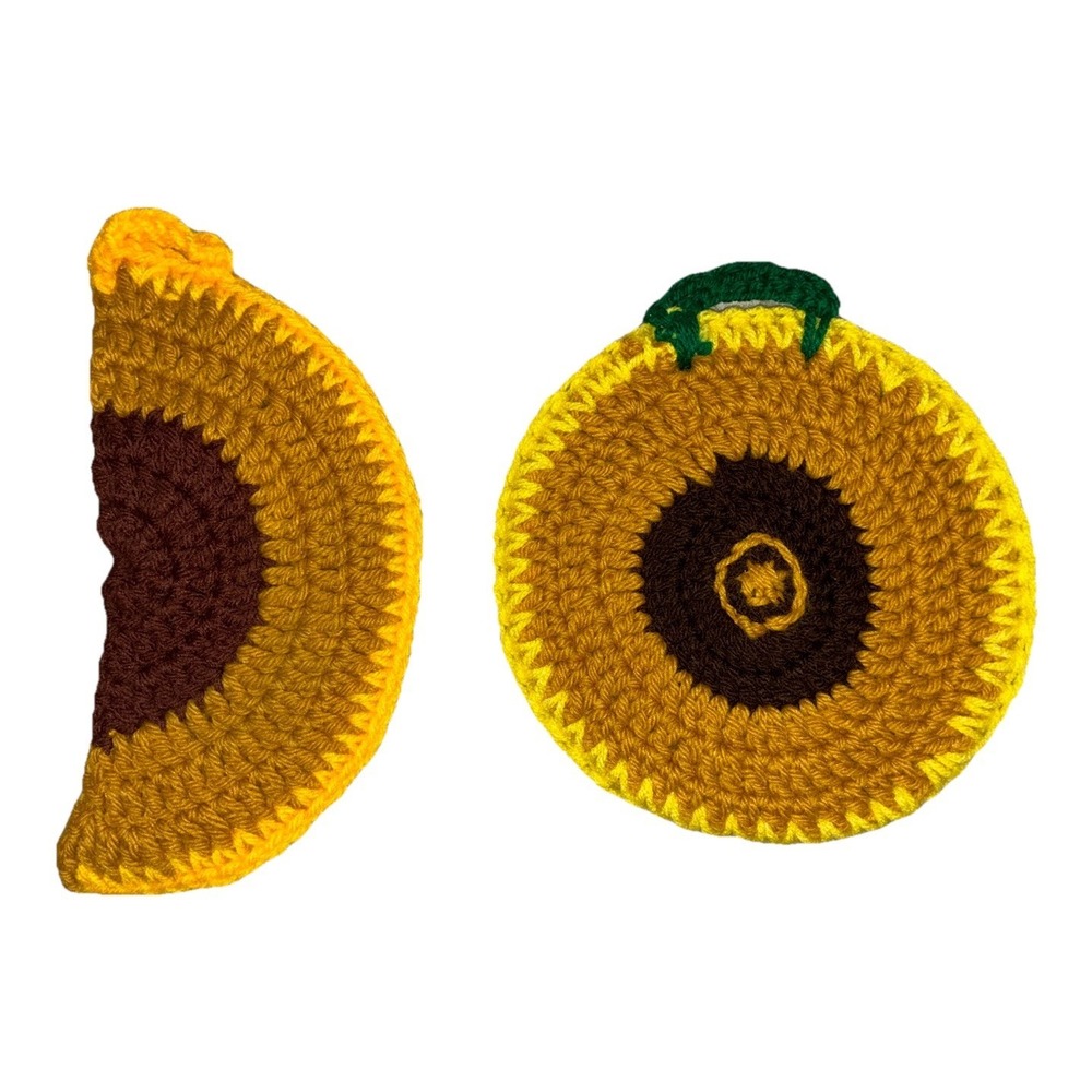 Handmade Trivet Hot Pad Pot Holder Crochet Decor Handmade (2) NEW